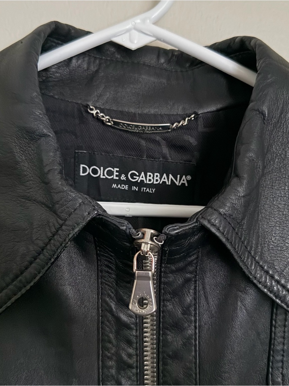 Dolce & Gabbana Spy Black Leather Jacket - Picture 3 of 6